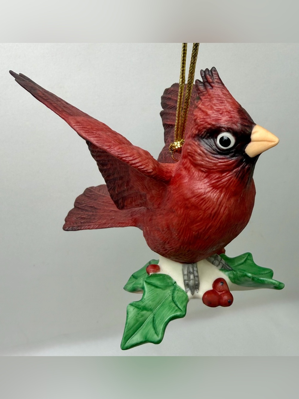 Lenox Winter Greetings Cardinal Figurine Christmas Tree Ornament Vintage - Picture 2 of 8